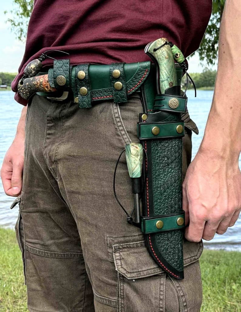 Green Sheath on Belt